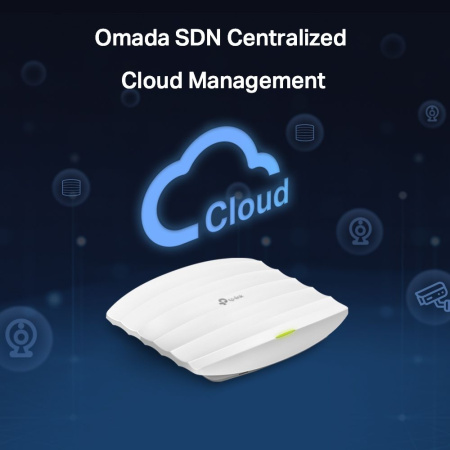 Точка доступа TP-Link EAP265 HD AC1750 10/100/1000BASE-TX белый