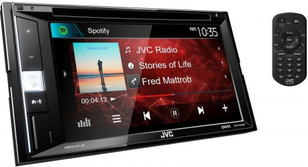 Автомагнитола JVC KW-V250BTM 2DIN 4x50Вт v3.0 DSP 6.2" 3 ПДУ RDS