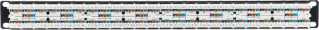 Патч-панель Hyperline PPHD-19-48-8P8C-C5E-110D 19" 1U 48xRJ45 кат.5e UTP