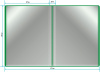 Папка с 30 прозр.вклад. Бюрократ -BPV30GRN A4 пластик 0.65мм торц.карм с бум. встав зеленый