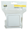 Выключатель IEK Гермес Plus откр. 1кл. IP54 белый (упак.:1шт) (EVMP10-K01-10-54-EC)
