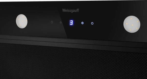 Вытяжка встраиваемая Weissgauff Dubhe 600 Touch черный управление: кнопочное (1 мотор)