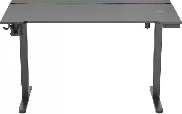 Стол для компьютера Cactus CS-EDXL-GBK столешница МДФ черный карбоновый каркас черный 140x60см