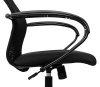 Кресло руководителя Бюрократ CH-607 черный TW-01 сетка/ткань с подголов. крестов. пластик