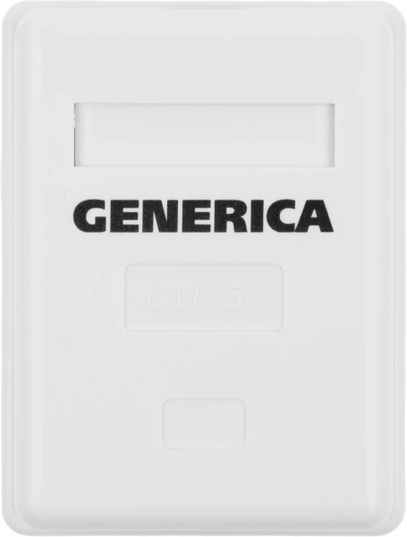 Розетка ITK Generica CS2-1C5EU-12-G настенная 49.2x65.5x25.2мм RJ45 пластик белый (упак.:1шт)