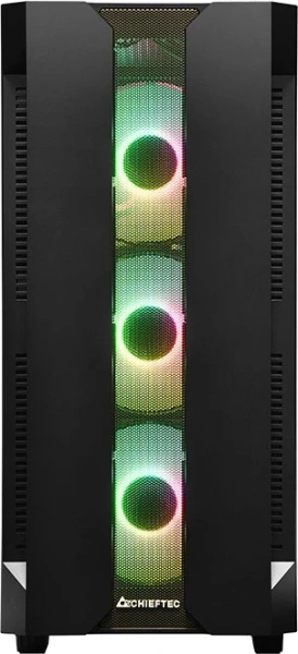 Корпус Chieftec Hunter черный без БП ATX 4x120mm 4x140mm 2xUSB3.1 audio bott PSU