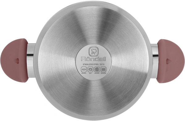 Кастрюля Rondell Bueno RDS-1588 4.8л. d=24см (с крышкой) стальной