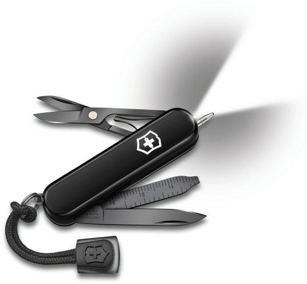 Нож перочинный Victorinox Signature Lite Onyx Black (0.6226.31P) 58мм 8функц. черный подар.коробка