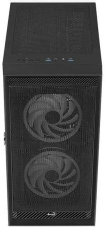 Корпус Aerocool Graphite-G-BK-v2 черный без БП ATX 6x120mm 1x140mm 2xUSB3.0 audio bott PSU