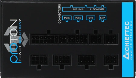 Блок питания Chieftec ATX 750W Proton BDF-750C 80+ bronze (24+4+4pin) APFC 140mm fan 6xSATA Cab Manag RTL