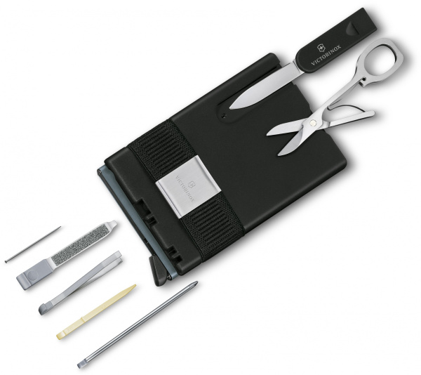 Швейцарская карта Victorinox Smart Card Wallet Sharp (0.7250.36) серый коробка подарочная