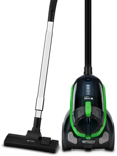 Пылесос Vitek VT-8130 2200Вт черный/зеленый