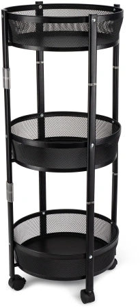 Этажерка Domfy DHC-FC30862 34.2x34.2x83.6см d=34.2см черный