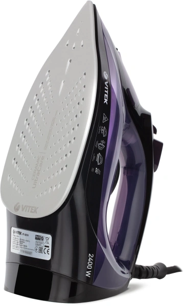 Утюг Vitek VT-8316 2400Вт черный/фиолетовый
