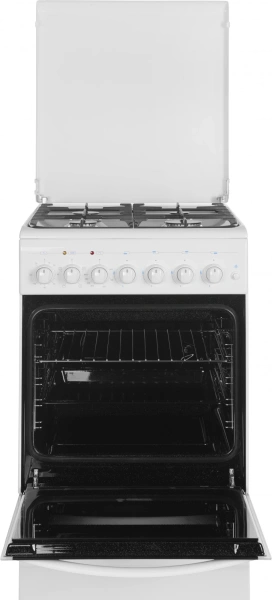 Плита Комбинированная Gefest ПГЭ 5102-02 0300 белый (металлическая крышка) реш.чугун