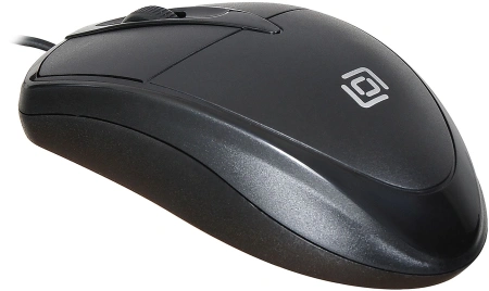 Мышь Оклик 125M черный оптическая (1200dpi) USB (3but)
