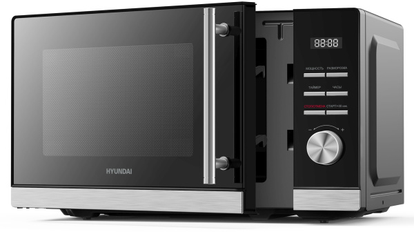 Микроволновая Печь Hyundai HYM-D3005 20л. 700Вт черный/стальной