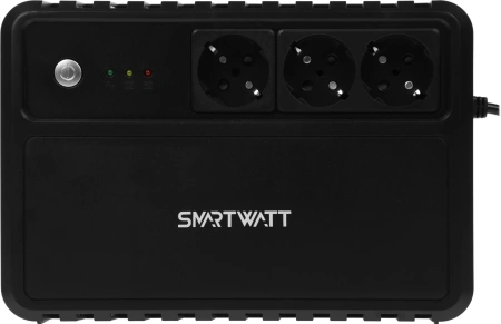 Источник бесперебойного питания Smartwatt Safe 600 360Вт 600ВА черный