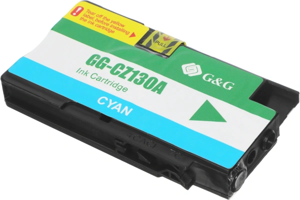 Картридж струйный G&G GG-CZ130A голубой (26мл) для HP DJ T120/T520