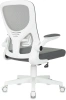 Кресло Бюрократ ASTER N-W темно-серый TW-04 Neo Grey сетка/ткань крестов. пластик пластик белый