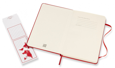 Блокнот Moleskine CLASSIC QP050F2 Medium 115x180мм 208стр. линейка твердая обложка красный