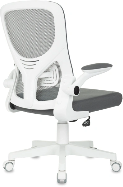 Кресло Бюрократ ASTER N-W темно-серый TW-04 Neo Grey сетка/ткань крестов. пластик пластик белый