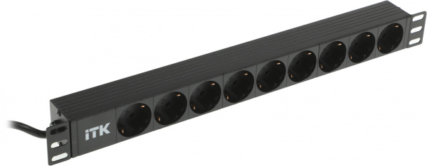 Блок распределения питания ITK PH22-9D1 гор.размещ. 9xSchuko базовые 16A Schuko 2м