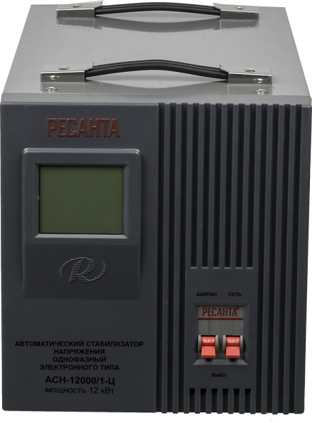Стабилизатор напряжения Ресанта АСН-12000/1-Ц однофазный серый (63/6/10)