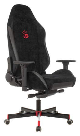 Кресло игровое A4Tech Bloody GC-450 черный текстиль/эко.кожа с подголов. крестов. металл черный