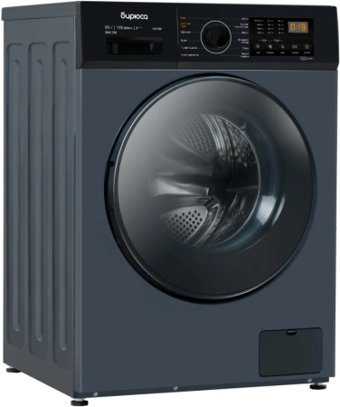 Стиральная машина Бирюса WMD-SM812/03 W класс: A+++ загр.фронтальная макс.:8кг (с сушкой) синий инвертер