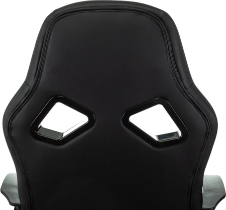 Кресло игровое Zombie 300 черный/красный эко.кожа крестов. пластик