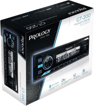 Автомагнитола Prology GT-200 1DIN 4x55Вт v4.2 ПДУ (PRGT200)