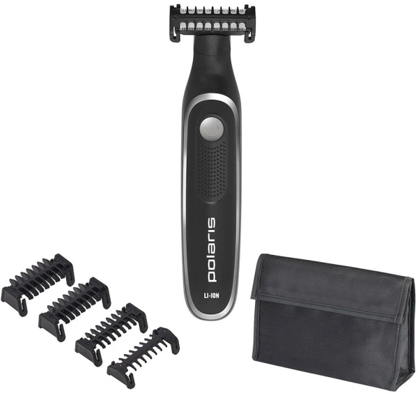 Машинка для стрижки Polaris PHC 0202R черный/серебристый