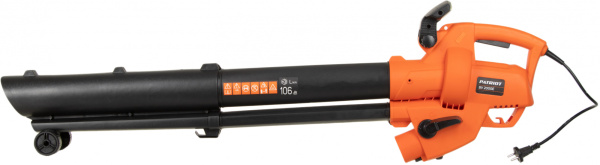 Воздуходувка-пылесос Patriot BV2000E 2000Вт пит.:от сети черный/оранжевый