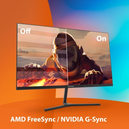 Монитор SunWind 23.8" SM-24FI401 черный IPS LED 1ms 16:9 HDMI матовая 250cd 178гр/178гр 1920x1080 180Hz G-Sync FreeSync DP FHD 2.79кг