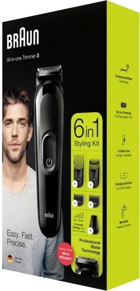 Триммер Braun 5 MGK3225 черный