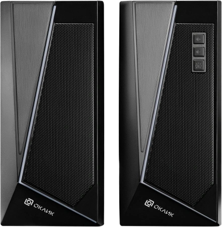 Колонки Оклик OK-125 2.0 черный 12Вт