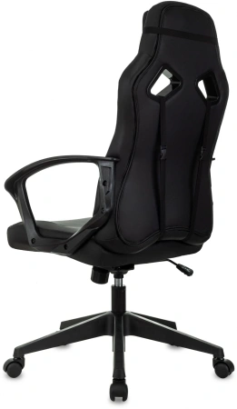 Кресло игровое Zombie 300 черный/красный эко.кожа крестов. пластик