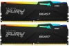 Память DDR5 2x8Gb 6000MHz Kingston KF560C36BBEAK2-16 Fury Beast RGB RTL Gaming PC5-48000 CL36 DIMM 288-pin 1.35В single rank с радиатором Ret