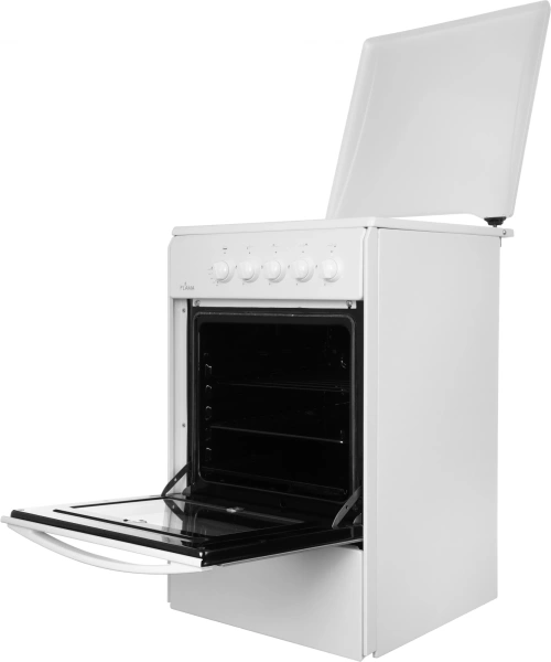 Плита Газовая Flama RG 24022 W белый реш.сталь