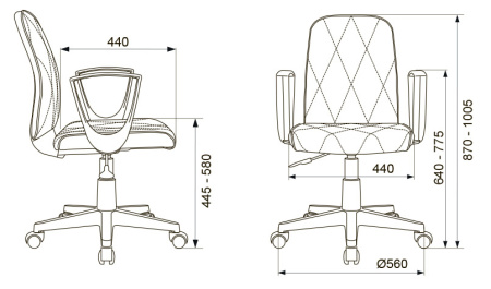 Кресло Бюрократ CH-W327 слоновая кость OR-10 эко.кожа крестов. пластик пластик белый