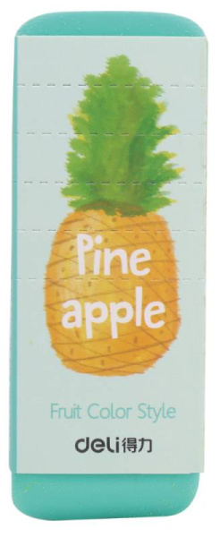 Ластик Deli 71050 108х40х12мм ассорти индивидуальная картонная упаковка
