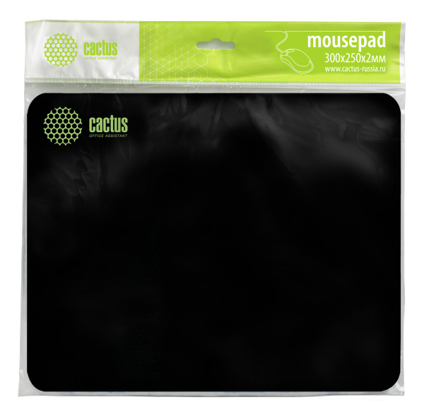 Коврик для мыши Cactus CS-MP-P01M Black Средний 300x250x2мм