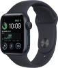 Смарт-часы Apple Watch SE 2024 A2722 40мм OLED корп.темная ночь Sport Band рем.темная ночь разм.брасл.:140-190мм (MXE73LL/A)