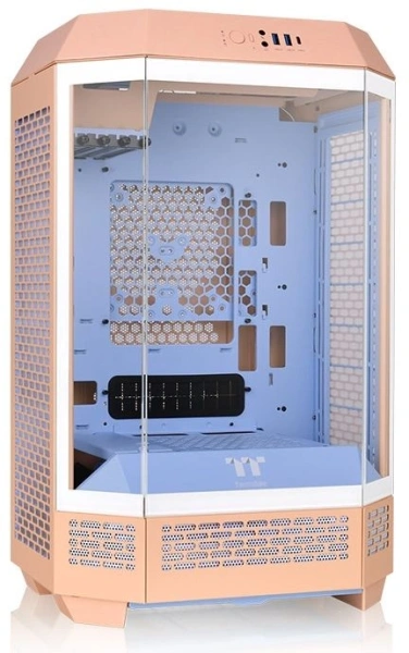 Корпус Thermaltake The Tower 300 Peach Fuzz розовый без БП mATX 8x120mm 6x140mm 2xUSB3.0 audio bott PSU