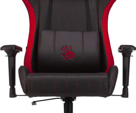 Кресло игровое A4Tech Bloody GC-990 черный/красный эко.кожа крестов. металл