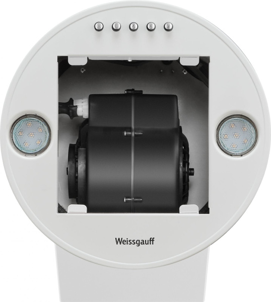 Вытяжка каминная Weissgauff Tubus 700 PB WH белый управление: кнопочное (1 мотор)