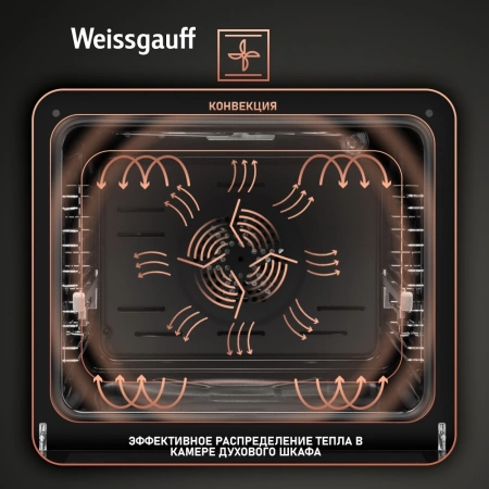 Духовой шкаф Электрический Weissgauff EOV 291 PDBS черный