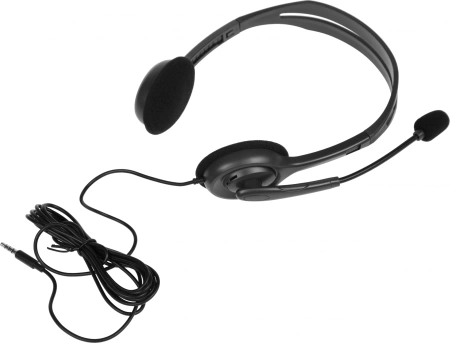 Наушники с микрофоном Logitech H111 серый 2.35м накладные (981-000588)