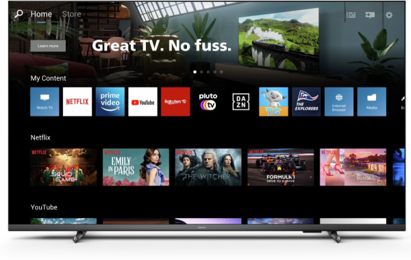 Телевизор LED Philips 55" 55PUS7608/60 Smart антрац./4K Ultra HD/DVB-T/60Hz/DVB-T2/DVB-C/DVB-S/DVB-S